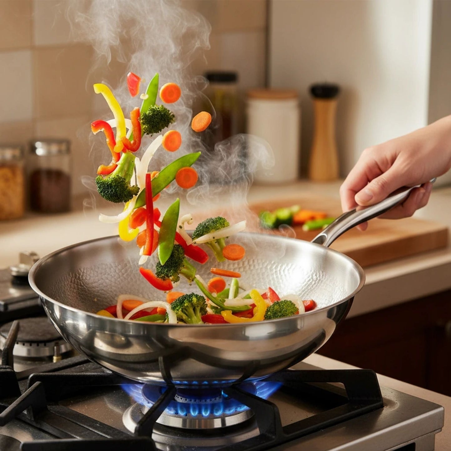 Poêle Wok en Titane Pro