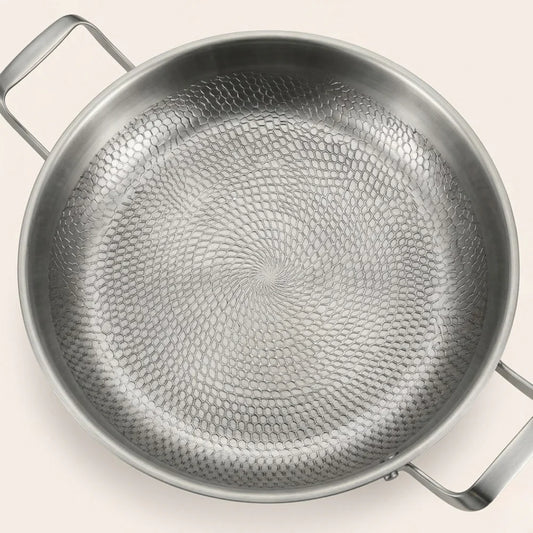 Poêle à Sauté en Titane à Deux Poignées
